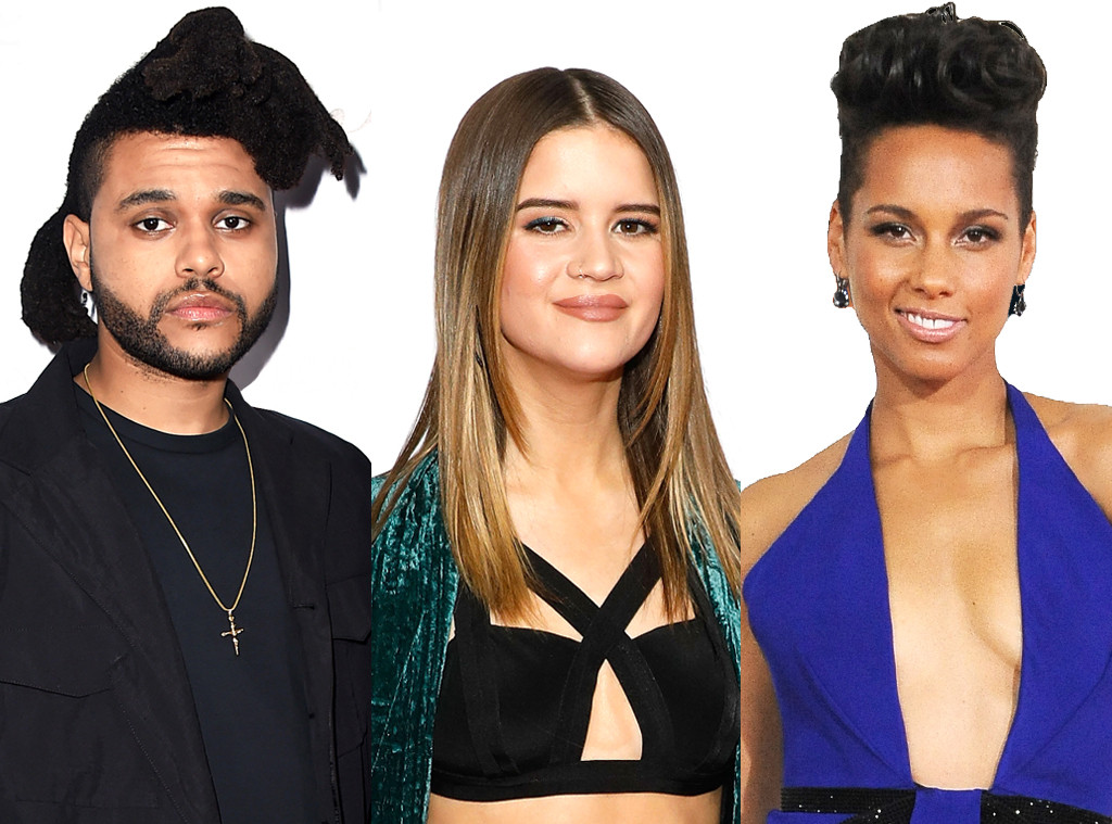Maren Morris, The Weeknd, Alicia Keys Maren Morris, The Weeknd, Alicia Keys
